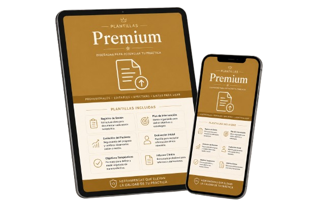 Mockup del bono: Plantillas Premium para Valorizar Consultas