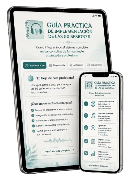 Mockup del bono: Guía Práctica de Implementación de las 150 Sesiones